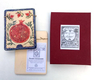 Art in Clay Handcrafted Ceramic 24K Gold Decorated Plaque - Pomegranates