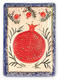 Art in Clay Handcrafted Ceramic 24K Gold Decorated Plaque - Pomegranates