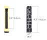 Jerusalem Stone Mezuzah Case with Western Wall Image, Black and White - 4.3