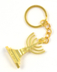 Gold Key Chain with Seven Branch Menorah and Star of David