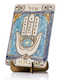 Art in Clay Handcrafted Decorative 24K Gold Decorated Plaque - Hamsa Symbols