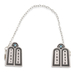 Torah Tablets Tallit Prayer Shawl Clips Nickel Plate