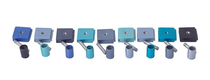 Yair Emanuel DIY Cylinders Chanukah Menorah - Blue