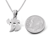 Small Chai Necklace Hebrew Letters Pendant in 925 Sterling Silver with Chain