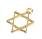 AJDesign Classic 24k Gold-Plated Star of David Charm Pendant
