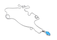 Opal Hamsa Necklace Light Blue Pendant in 925 Sterling Silver