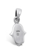 Opal Hamsa Necklace Light Blue Pendant in 925 Sterling Silver