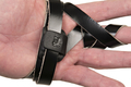 Black Leather Magnetic Tefillin Hand Strap Holder