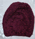 Short Length Womans Lined Snood  Small Crocheted Stitch with Beading