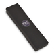 Iris Design Handcrafted Pewter & Enamel Beaded Mezuzah Case - Dark Blue Swirls