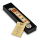 Iris Design Handmade Pewter Enamel Beaded Mezuzah Case - Flowers
