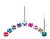 Laura Cowan, Dual Purpose Tic Tac Toe Game and Hanukkah Menorah - Multicolor