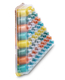 Ready to Light Chanukah Menorah Set, Pre filled With Gel Oil - Colorful Medium