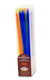 Extra Long Slender Hanukkah Candles in Assorted Colors