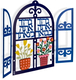 Dorit Judaica Wall Plaque, Decorative Windows - Arrival and Departure Blessing