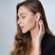 Sterling Silver Leverback Earrings - Ahava Love