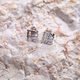 Sterling Silver Earrings - Cutout Letters of Ahava Love