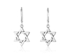 Sterling Silver Dangle Earrings - Star of David