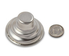 Smooth Silver Nickel Plated Insert for Candles or Tea Lights - Comes as a pair