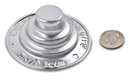 Pair of Silver Metal Insert for Candles or Tea Lights - Engraved Shabbat Kodesh