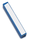 Adi Sidler Mini Mezuzah Case, Crown Shin Design - Blue