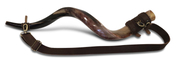 Genuine Leather Strap for Carrying Kudu Horn Yemenite Shofar on Shoulder