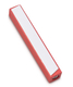Adi Sidler Mini Mezuzah Case, Three Lettered Hebrew Divine Name - Red