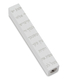 Adi Sidler Mini Mezuzah Case, Decorative Shema Words - White