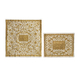 Yair Emanuel Embroidered Silk Floral Matzah & Afikoman Cover, Sold Separately - Gold