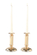 Stainless Steel Gold Candlesticks, Gleaming Smooth Surface - Small Height