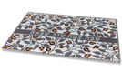 Dorit Judaica Tempered Glass Challah Board, Pomegranates - Shabbat Song Words