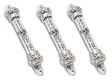 Small Silver-colored Mezuzah Case with Shema Prayer Words - Decorative Crowns