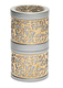 Yair Emanuel Compact Havdalah Candle and Spice Holder, Cutout Design - Silver