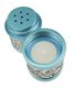 Yair Emanuel Compact Havdalah Spice Box and Candle Holder, Cutouts - Turquoise