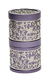 Yair Emanuel Compact Havdalah Spice Box & Candle Holder, Cutout Design - Purple
