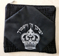 Black Faux Leather Tallit and Tefillin Bag Set - Embroidered Priestly Blessing