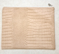 Faux Leather Tallit & Tefillin Bag Set, Two Tone Light Brown - Crocodile Design