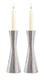 Yair Emanuel Cone Shape Candlestick in Hammered Silver - Choice of 3 sizes