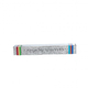 Yair Emanuel Sliding Compact Pocket Menorah, Blessing Words - Colored Stripes