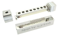 Yair Emanuel Sliding Compact Pocket Menorah, Blessing Words  Silver Stripes