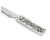 Yair Emanuel Challah Knife, Cutout Pomegranates with Hebrew Blessing - Green