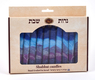 Decorative Handmade Galilee Shabbat Candles - Shades of Blue and Purple
