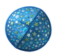 Yair Emanuel Kippah for Children  Embroidered Colored Stars on Blue