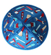 Yair Emanuel Kippah for Children  Embroidered Tools on Blue