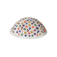 Yair Emanuel Kippah for Children  Colorful Embroidered Alef Bet on White