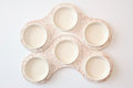 Graciela Noemi Handcrafted Terrazo Passover Seder Plate - White