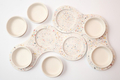Graciela Noemi Handcrafted Terrazo Passover Seder Plate - White
