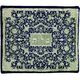 Yair Emanuel Tallit and Tefillin Bag Full Embroidery, Flowers - Silver on Blue