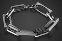 Adi Sidler, Man's Bracelet with Stainless Steel Links