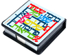 Dorit Judaica Decorative Memo Box  Colorful Hebrew Blessing Words